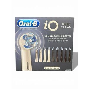 Oral-B iO Deep Clean Replacement Toothbrush Head, 9-count